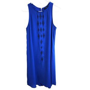 Apt. 9 Sleeveless Scoop Neck Lined A-line Midi Dress with Exposed Zipper Size M